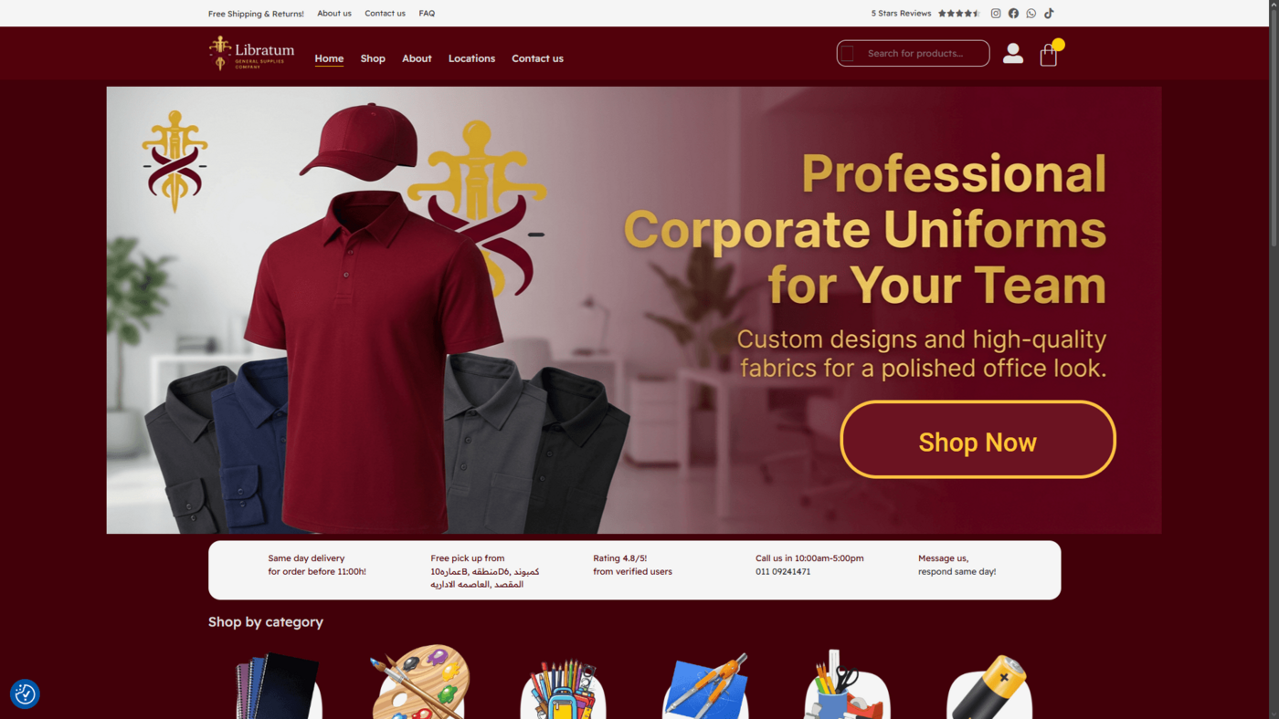 Libratum — Corporate website