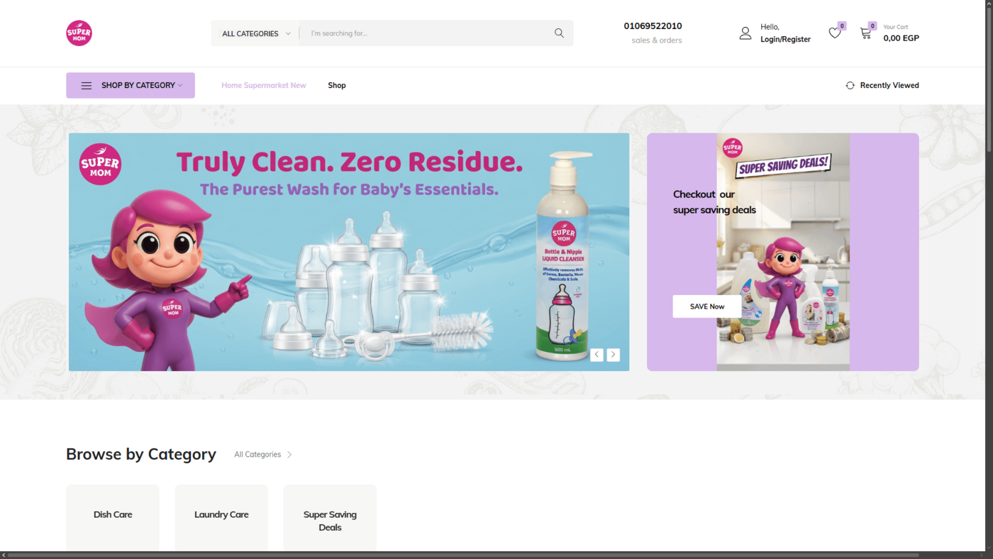 SuperMom — Identity + website build